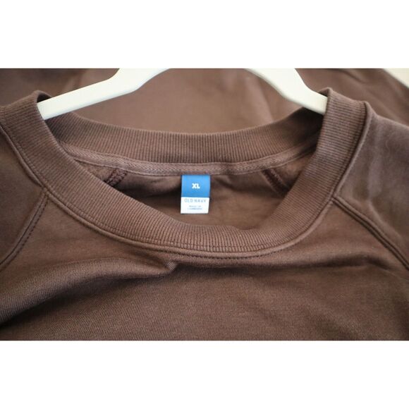 Old Navy Women Sz XL French Roast Brown Oversized French Terry Tunic Sweatshirt - Picture 3 of 9